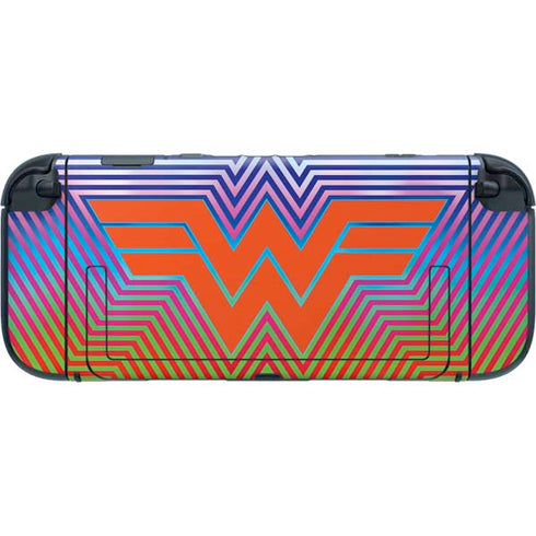 Wonder Woman 1984 (2020) Rainbow Chevron Logo Nintendo Switch 2 (2025) with Joy-Con Skin